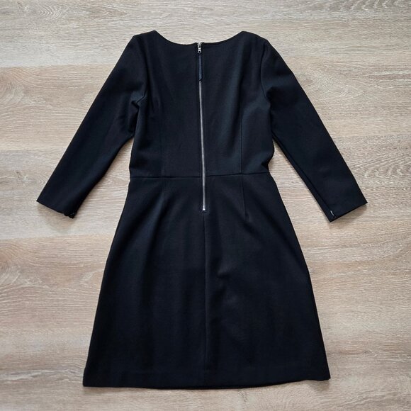 Spanx Perfect A-Line 3/4 Sleeve Dress Black Small Work Travel Business Chic NWOT - Picture 8 of 14